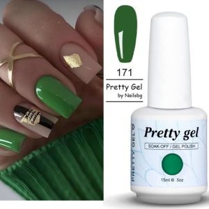 гел лак Pretty 171 тревисто зелено гел лак 15 мл