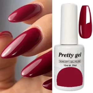 гел лак Pretty 61 червено вино тъмно червен гел лак 15 мл