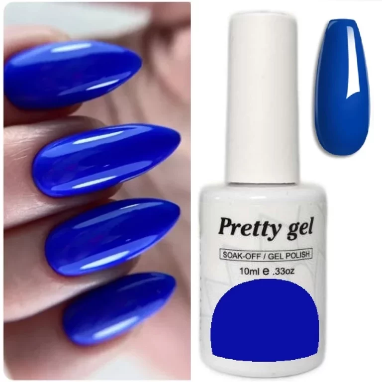 gel-lak-pretty-70-klasichesko-sinyo гел лак Pretty 70 класическо синьо наситен син гел лак 15 мл
