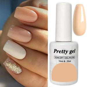 гел лак Pretty 8 нежна праскова светъл прасковен nude цвят