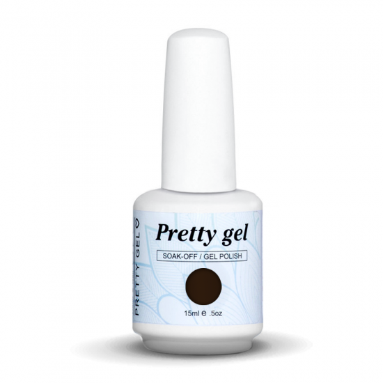 gel-lak-pretty-gel-091-brown-chocolate-nail
