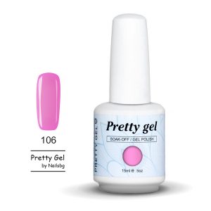 gel-lak-pretty-gel-106-pink-pastel-nail