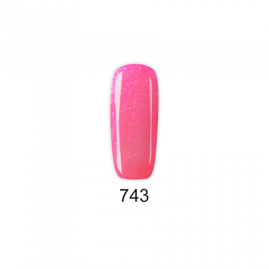 gel-lak-pretty-gel-743-dark-pink-glitter-nail