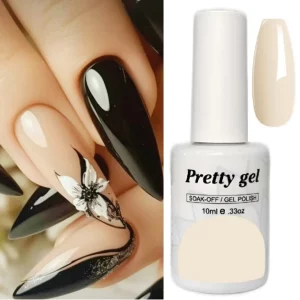 гел лак Pretty 007 светъл телесен нежен nude цвят