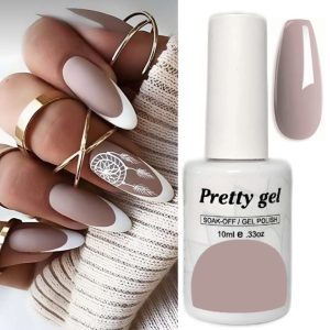 гел лак Pretty 11 студен телесен сиво бежов nude цвят