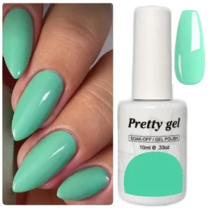 гел лак Pretty 93 свежа мента ментов гел лак 15 мл