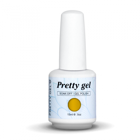 gel-lak-pretty-gel-610-mustard-nail