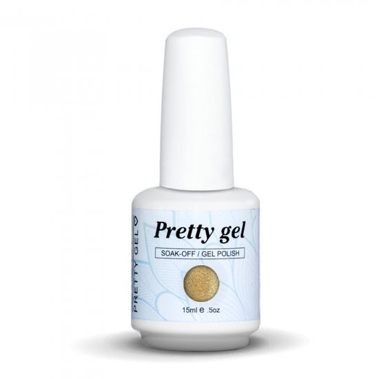 gel-lak-pretty-gel-618-gold-nail