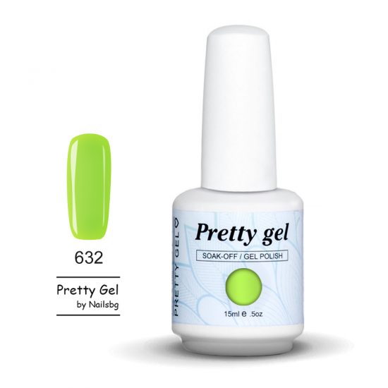 gel-lak-pretty-gel-632-neon-green-nail