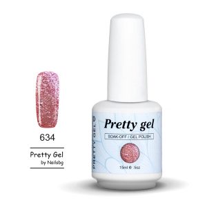 gel-lak-pretty-gel-634-golden-pink-rose-nail