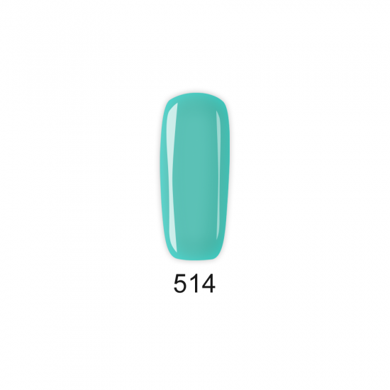 Pretty Gel 514 - Синьо зелен пастел 15 мл.