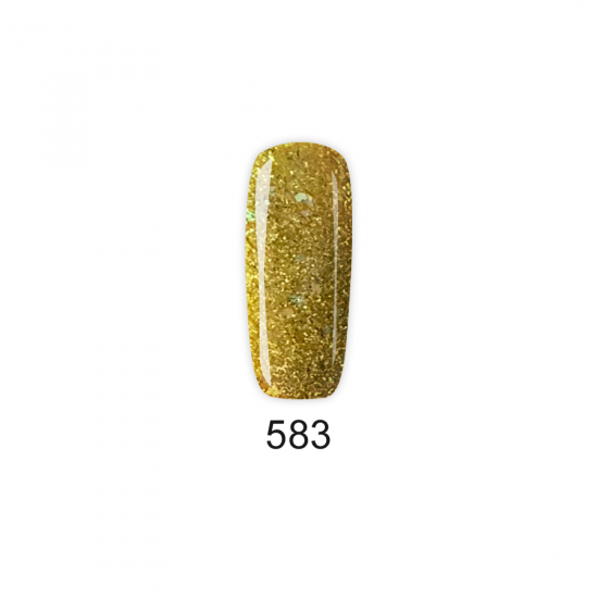 Pretty Gel 583 - Жълт с частици 15 мл.