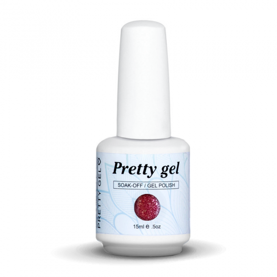 gel-lak-pretty-gel-588-red-glitter-nail