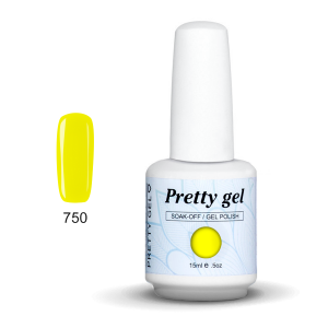 Pretty Gel 750 - Лятно жълто 15 мл.