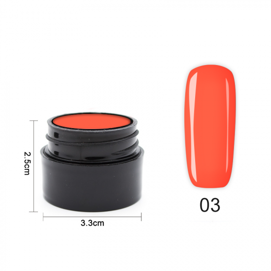 Цветен UV/LED гел Pretty 5 гр. – 03 Кремаво оранжев