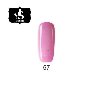 Jessie гел лак 057 - Бледо розово с финни частици 8 мл.