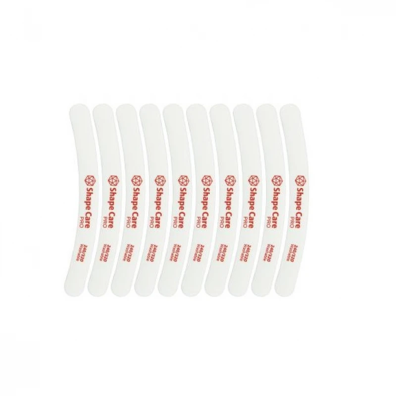 pila-shape-care-240-320-10-br Пила SHAPE CARE 240/320 комплект 10 броя за маникюр