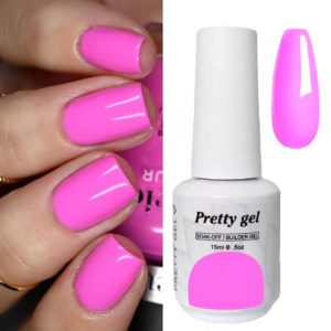 Гел Лак Pretty 560 „Неонова циклама“, 15 мл – ярък розово-циклама гел лак