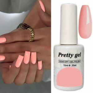 Гел лак Pretty 866 ,,Коралова Праскова" – коралово прасковен гел лак 10мл