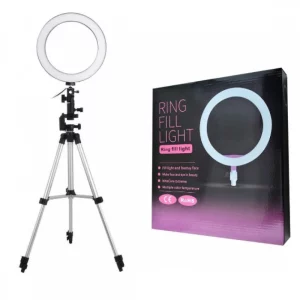 LED Ring Fill Light 26 см със статив 1.5 м за снимки, видео, маникюр и продуктова фотография