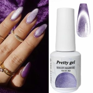 Гел лак Pretty 5214 Седефено котешко око UV/LED 15 мл – магнитен гел лак
