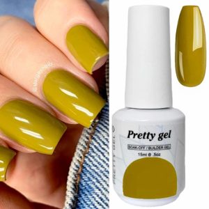 Гел лак Pretty 031 „Olive“ – маслинено зелен гел лак 15 мл