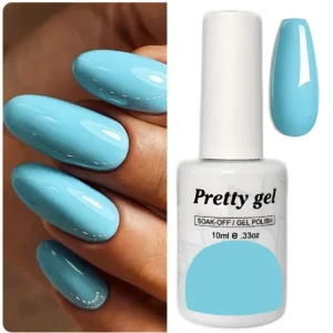 Гел лак Pretty 445/511 Бебешко Синьо – светлосин гел лак 10 мл