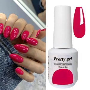 Гел Лак Pretty 562/900 „Парти корал“, 15 мл – ярък коралов гел лак