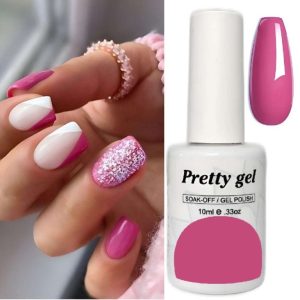 Гел лак Pretty 127 Омагьосваща циклама – ярък циклама гел лак за маникюр, 10 мл