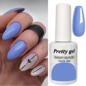 Гел лак Pretty A43 Синя Лагуна – пастелно син гел лак 10мл