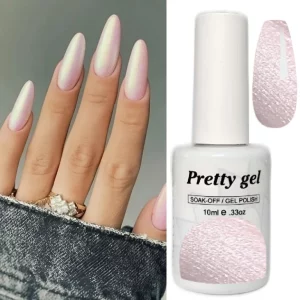 Гел лак Pretty Pearl 2 Нежна Розова Перла – перлен розов гел лак 10 мл