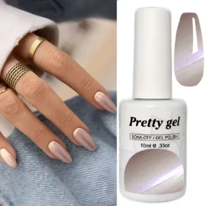 Перлен гел лак Pretty Gel Pearl №4 – Сияйна Перла, UV/LED гел лак 10 мл