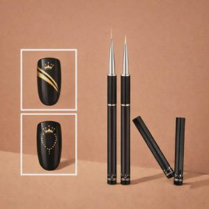 Детайлни четки за рисуване на нокти 2 бр. – 5мм и 10мм за nail art дизайн