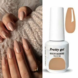 Гел Лак Pretty 629 „Кремаво бежово“, 15 мл – нежен бежов гел лак