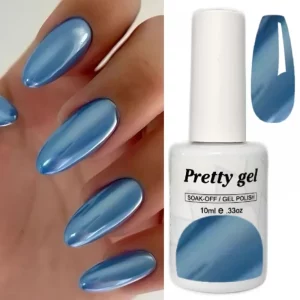 Гел лак Pretty Pearl 7 Синя Перла – перлен син гел лак 10 мл