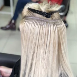 Кератинови кичури от естествена коса-цвят 60A -57см.-50 броя