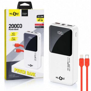 Преносима Батерия KLGO KP-38 20000mAh 22.5W