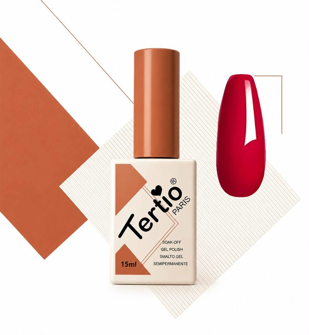 tertio-083-malinovo-cherveno-15ml Гел Лак Tertio Paris 083 Малиново Червено